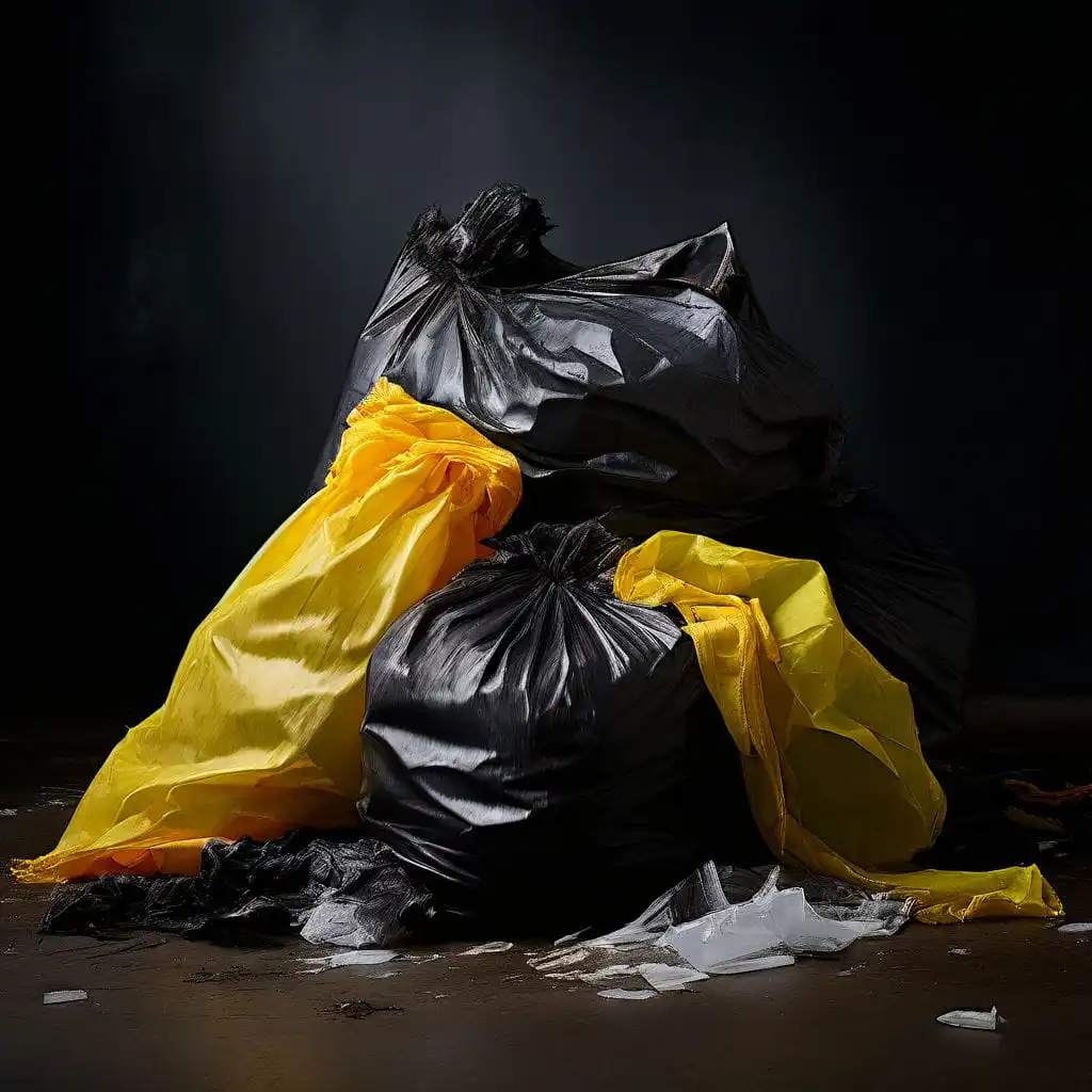 Garbage bags in nylon types