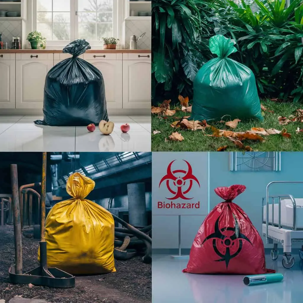 Types of garbage bags and their uses